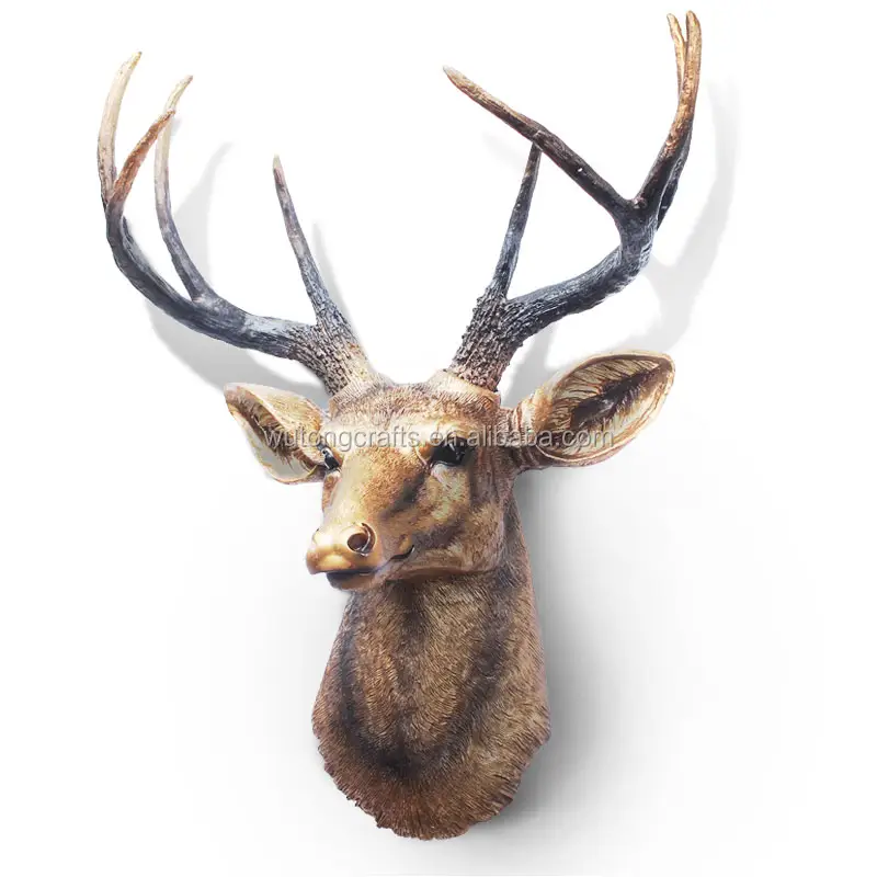 Custom Wall handing deer head resin deer head artificial deer head statue