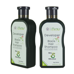 <span class=keywords><strong>DEXE</strong></span> Easy Way Fast <span class=keywords><strong>Magic</strong></span> Shampooing Colorant Noir Naturel en Bouteille (100ml+100ml) – Coloration Rapide en 5 Minutes – Original OEM - Product Image 5