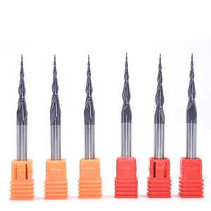 Fresa de Bola Cónica <span class=keywords><strong>JACA</strong></span> R0.1, Diámetro del Vástago 3.175, Cortador para Tallado de Cera - Product Image 2