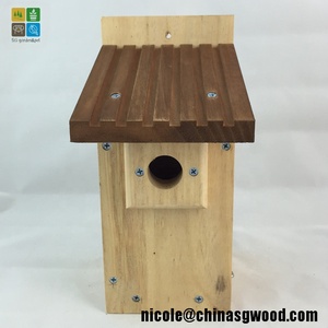 SenGong FSC Ahşap kuş yuva kutusu, evcil hayvan kafesi kuş evi satılık - Product Image 2