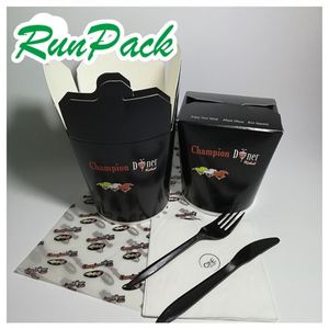 Gran oferta, Impresión <span class=keywords><strong>de</strong></span> logotipo personalizado <span class=keywords><strong>de</strong></span> grado alimenticio, papel Kraft desechable, contenedor para llevar, embalaje <span class=keywords><strong>de</strong></span> alimentos, caja redonda <span class=keywords><strong>de</strong></span> <span class=keywords><strong>Kebab</strong></span> Doner - Product Image 4