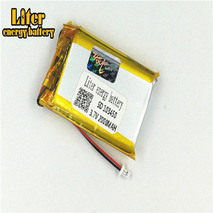 Plug 1.0-2 P 103450 Lithium battery 2000 mah Rechargeable Li Polymer Battery PL LiPo battery with wire - Product Image 1