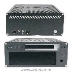 Aluminum Alloy MINI-ITX chassis A07 with fanless DC-to-ATX Power Supply