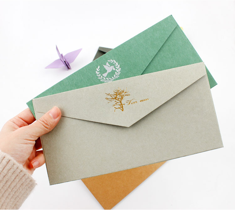 Yilucai Custom Printing Wallet Envelope Glitter Paper Envelope