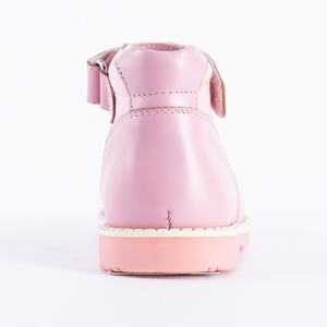 Hermosos Zapatos Ortopédicos de Cuero para Niñas para Primavera, Verano y Otoño en Rosa y Blanco por Princepard - Product Image 6