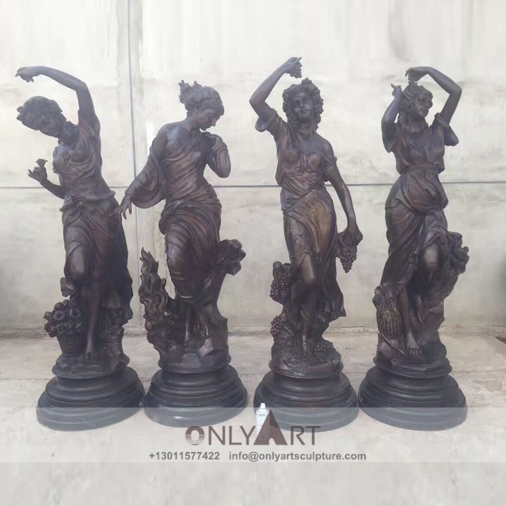 Outdoor Garden Decoration - Bronze Statues of Four Seasons