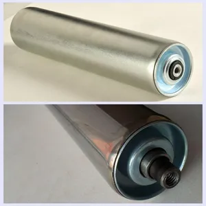 50mm Dia Innengewinde Gravity verzinkt Stahl Roller mit 10mm Spindel