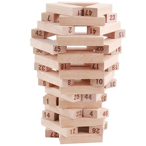 Muestra gratis juego de dominó de madera rectangulares derrocar torre - Product Image 1