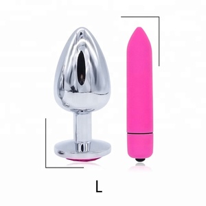 Da donna erotico anale Plug Dildo perline Sex Toy vaginale massaggiatore in metallo Plug proiettile vibratore - Product Image 5
