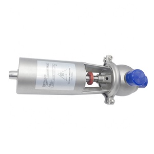 SS304 SS316L 22MM Type d'angle sanitaire hygiénique pneumatique inversant sanitaire de qualité alimentaire aseptique de haute qualité vanne de siège d'arrêt - Product Image 6