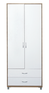 Nouveau Design <span class=keywords><strong>80</strong></span> <span class=keywords><strong>cm</strong></span> <span class=keywords><strong>Largeur</strong></span>, 2 Portes 2 Tiroirs Mélamine Bois Placard Mural Organisateur Armoire Placard Armoire - Product Image 2