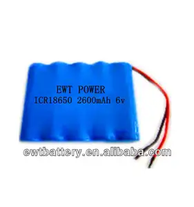 6V Li-Ion Batterij Voor Power Tool ICR18650 2600 Mah