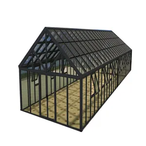 Waterproof European design aluminum glass sunroom panels greenhouse for garden