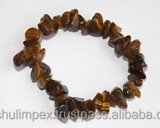 Natural Tiger Eye Chips <b>Bracelet</b> for <b>Healing</b>, Casual Wear - Product Image 1
