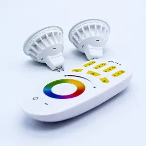 Kablosuz led rgb spot mr16 gu5.3 12V led spot ışık mi ışık wifi led spot ampul akıllı telefon kontrol edilebilir led spot