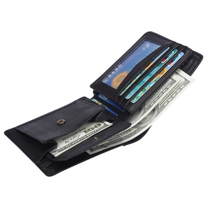 JOYIR negro <span class=keywords><strong>de</strong></span> lujo Slim marca caballeros cuero <span class=keywords><strong>de</strong></span> vaca genuino <span class=keywords><strong>carteras</strong></span> para hombres <span class=keywords><strong>de</strong></span> China - Product Image 4