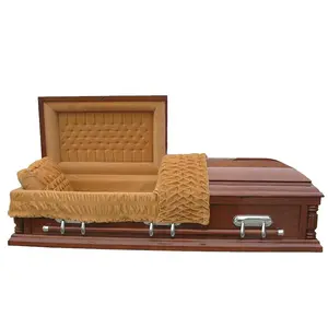 JS-A2000จีนผู้ผลิตขายจัดงานศพ Casket คุณภาพดี