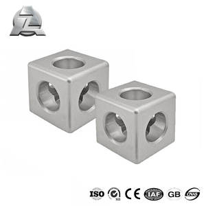 Bán buôn 40x40 tslot nhôm t khe cắm góc <span class=keywords><strong>2</strong></span> <span class=keywords><strong>3</strong></span> cách kết nối vuông khối khung hồ sơ - Product Image 6