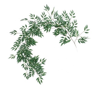 FC7302 Artificial Willow Leaves Greenery <strong>Vine</strong> Garland for Wedding Arch <strong>Backdrop</strong> <strong>Photo</strong> Booth Table Centerpieces - Product Image 2