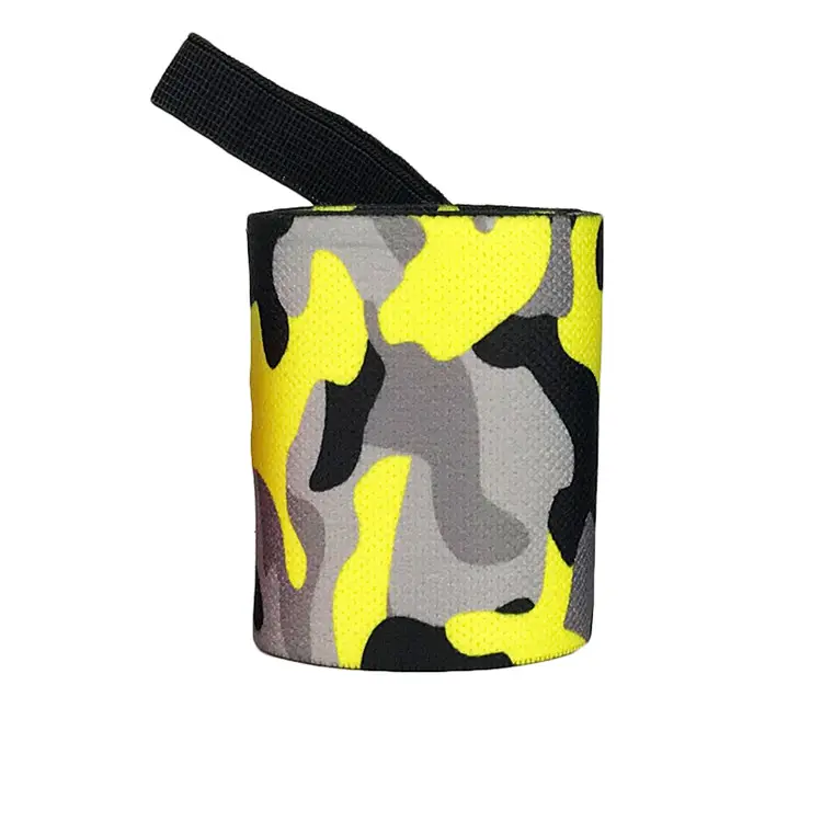 Camo fitness pols wraps boksen hand wraps versterkte duim loop haak voor tas training en polssteun