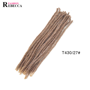 Becca — serrure synthétique à double dreadlocks, 100%, tendance, boucles auriculaires naturelles - Product Image 6