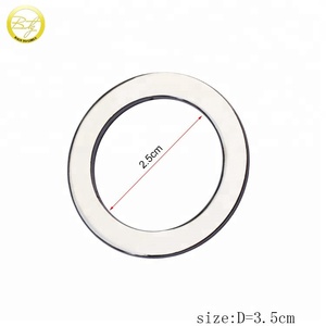Accessori per borse in nichelatura anelli circolari in <span class=keywords><strong>metallo</strong></span> fibbia per cintura decorativa o-ring in <span class=keywords><strong>metallo</strong></span> per collare per cani - Product Image 2