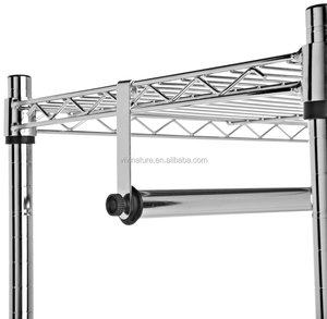 Metal Wire Cloth Storage <strong>Wardrobe</strong> <strong>Rack</strong> and Garment Cloth Drying <strong>Rack</strong> - Product Image 3