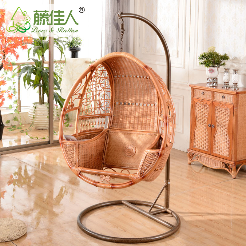 Moderner Rattan-Bambus-Hngesessel in Ovaler Eiform mit Fusttze fr  Wohnzimmer, Auenbereich, Schlafzimmer und Hotelgebrauch| Alibaba.com