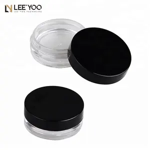 Plastic Empty Eye Cream Jar Round Eye Shadow Case Cosmetics Jar Gold Customized Packaging Jar