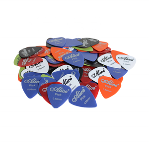 Púas de Guitarra Acústica y Eléctrica de Madera ABS con Superficie Lisa Esmerilada Alice, 100 Unidades en una Caja, Venta al por Mayor - Product Image 5