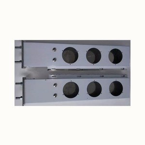 New SS430/Steel <strong>Chrome</strong> Spring Loaded Mud Flap Hanger Light Bar Tail Light <strong>Box</strong> Six 4" Light Cutouts for Semi Trucks 2 1/2" Bolt - Product Image 1