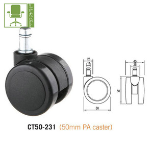 Diseño moderno Silla de oficina ligera Ruedas Muebles PU Rueda giratoria hecha de plástico - Product Image 3