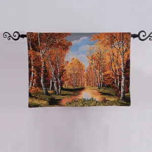 Esun Hanging Gubelprinter Jacquard Adults Plant Knitted Tapestry Wall Hanging for Home Decoration