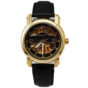 FLENT 7006 Orologio da Polso Scheletrato alla Moda per Uomo, <span class=keywords><strong>Orologi</strong></span> Meccanici Automatici di Lusso, Orologio Maschile in Pelle <span class=keywords><strong>a</strong></span> <span class=keywords><strong>Carica</strong></span> Automatica - Product Image 6