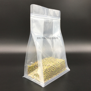 Nhựa Trong Suốt Cao Đáy Phẳng Zip Khóa Túi Đáy Vuông Túi Nhựa Với Khóa Kéo Túi Có Thể Khóa Lại - Product Image 1