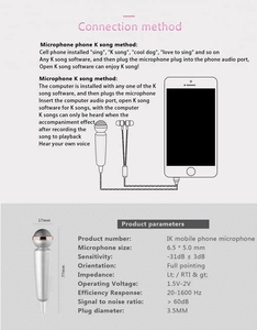 Hot gadget mini có dây karaoke <span class=keywords><strong>microphone</strong></span> cho điện thoại di động - Product Image 6