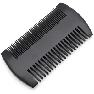 JDK Private Label Wood Black Beard CombためMen Barbero Hair製品