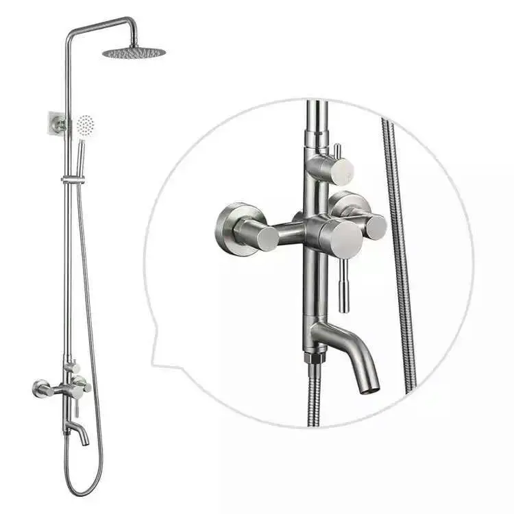 New Cheap Stainless Steel Material Shower Faucet Mixer Shower Faucet set