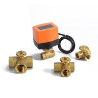 Válvula de Bola Motorizada con Actuador Eléctrico de CC de 24 V, IP54, DN15, Control Flotante, Wra4224a