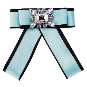 YWMT Nouvelle Broche en <span class=keywords><strong>Tissu</strong></span> en Gros, Bijoux, Broche en Cristal de Soie, Nœud Papillon pour Femmes - Product Image 2