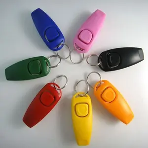 hot PET OBEDIENCE CLICK /whistle TRAINER dog cat horse bird click obedience clicker with strap