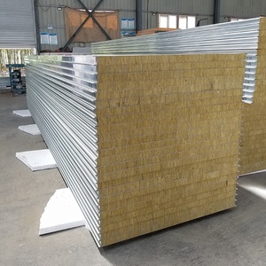 Úc Bán Nóng Cách Điện Kim Loại Siding Rock Wool Sandwich Panel Nhà Vật Liệu Xây Dựng - Product Image 3
