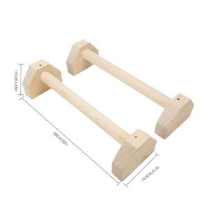 Fitness Sport Push Up Gym Exercice Formation Solide En Bois de Hêtre Paralettes Supports Barres de Poussée - Product Image 4