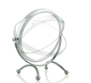 Vòng Tròn Hai Chiều 360 Độ Bàn Xoay Di Động Nhỏ Gọn Gương Phóng Đại Du Lịch 10X - Product Image 2