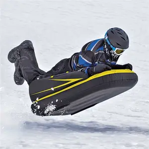Popular plastic inflatable snow sledge tube, inflatable snow sled for sale