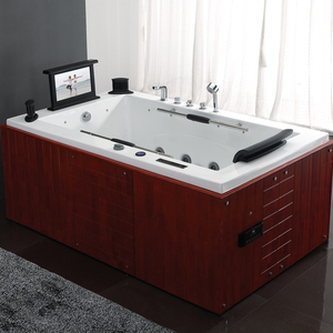 <span class=keywords><strong>Baignoire</strong></span> ronde en <span class=keywords><strong>bois</strong></span> japonais, massage de cm - Product Image 4