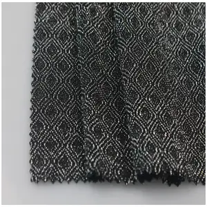 Custom black silver stripe polyester net metallic lame lurex mesh fabric