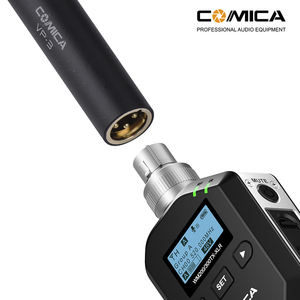 Transmisor Inalámbrico XLR <span class=keywords><strong>COMICA</strong></span> CVM-WM200/300 UHF de 96 Canales y 60 m de Distancia de Trabajo, Metálico, Conexión XLR - Product Image 4