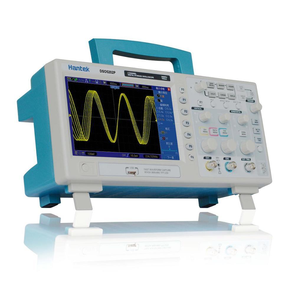 Professional Automatic Measurements 200MHz 1GSa/s 7' TFT LCD Record Length 24K DSO5202P 2 Channels Digital Storage Oscilloscope