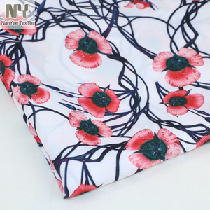 Nanyee-tela de poliéster estampada para vestido, textil rojo, <span class=keywords><strong>Ipomoea</strong></span> - Product Image 5